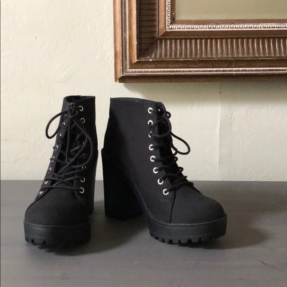 H&M Lace Up Ankle Boots